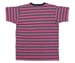 Image of Melange Yarn Dye Heather Fuschia/indigo Surf Punk Tee