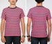 Image of Melange Yarn Dye Heather Fuschia/indigo Surf Punk Tee