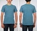 Image of Melange Yarn Dye Heather Aqua / Indigo Surf Punk Tee