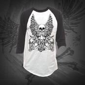 Image of Live Loud Baseball Tee