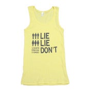 Image of "Numbers Don't" Lemon Tank