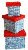 Image of Boys Box Set - Blue & White with Red Lid