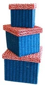 Image of Boys Box Set - Blue with Red & White Lid