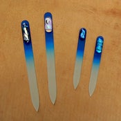 Image of Czech Crystal Nail File - cobalt