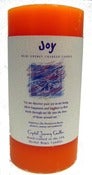 Image of Crystal Journey Joy 3"x6" Pillar Candle