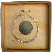 Image of Cold Forged Silver Hoops
