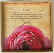 Image of Hammered lg heart necklace