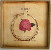 Image of Cold forged gold filled hoops