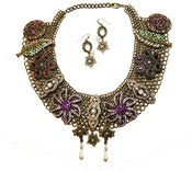 Image of Tear Drop Necklace with Earrings <p style="color:red;">Only 1 Left</p> 