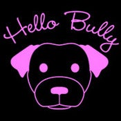 Image of Hello Bully Classic Logo Tee - Black with Pink