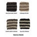 Image of Knitted Zip Purse - THICK STRIPE