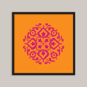 Image of Persian Glaze (cerise/orange)