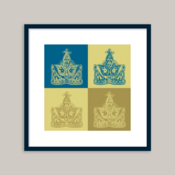 Image of Assam Prince's Crown (blue/gold)