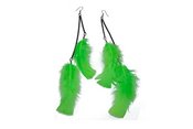 Image of Lime green feather earrings