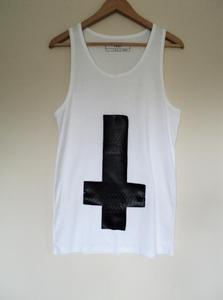 Image of Upside Down Snakeskin Cross Vest