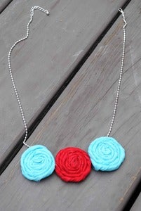 Image of Patriotic Rosie Necklace