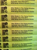 Image of 2011 "Gotta Gig Gotta Go" Wrist Band Concert Tickets