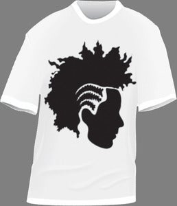 Image of The Thirst Half Head White T-Shirt