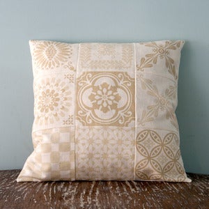 Image of Beige CUSHION COVER