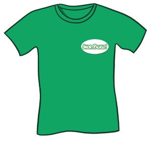 Image of Shortpacked! badge tshirt