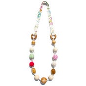 Image of Lime and Raspberry Eclectic Necklace