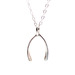 Image of Wishbone Sterling Silver Necklace 