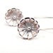 Image of Hanging Daisy Sterling Silver Earrings