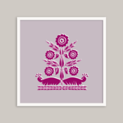 Image of Khasi Tribal (wine/lavender)