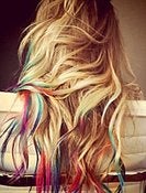 Image of Color Tip Tie-Dye - Rainbow Look Extensions (30 per pack)