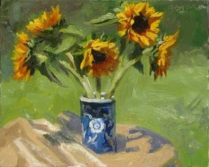 Image of Plein Air Sunflowers