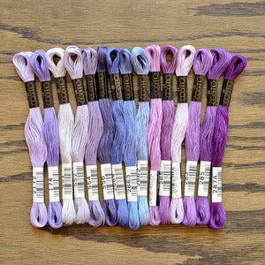 Image of Cosmo Embroidery Floss Palette :  Lavender Fields