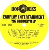 Image of EARPLAY ENTERTAINMENT '96 BROOKLYN EP 