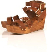 Image of Topshop Wonda Wooden Sandals 8.5