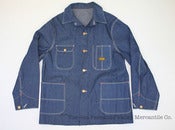 Image of Vintage 1950’s Old Kentucky Sanforized Indigo Denim Chore Jacket 42 M/L, Deadstock w/ Tags 
