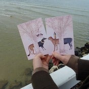 Image of Mighty peculiar greeting cards - A pair