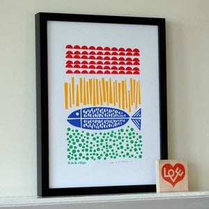 Image of Fish & Chips silkscreen print