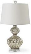 Image of Antique Mercury Glass Ripple Lamp by Regina Andrew