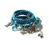 Image of ♥ Boho Couture Leather Wrap Bracelet ♥ TURQUOISE
