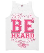 Image of Let Your Story Be Heard Tank Top (Pink Ink)