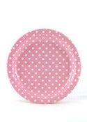Image of Pink Polka Dot Paper Plates