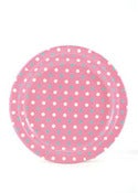 Image of Multi Pink & Blue Dots Party Plates