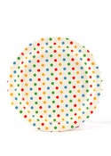 Image of Multi Rainbow Dots Party Plates