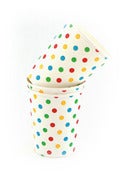 Image of Multi Rainbow Dots Party Cups