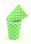Image of Lime Dots Party Cups