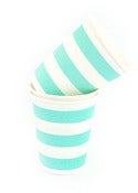 Image of Blue Candy Stripe Party Cups