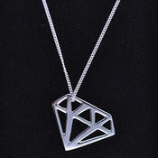 Image of Silver Diamond Pendant