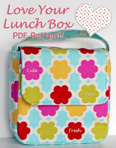 Image of Love Your Lunch Box PDF Sewing Pattern and Bonus snack Bag Pattern