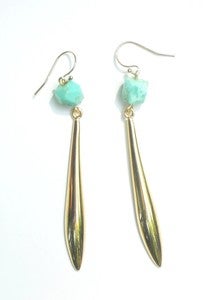 Image of Chrysoprase Drop Earrings 