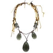 Image of Cowboy Crystal Knotted Topaz Necklace 