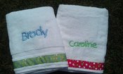 Image of Embroidered Towels for the Tub, Beach, or Pool